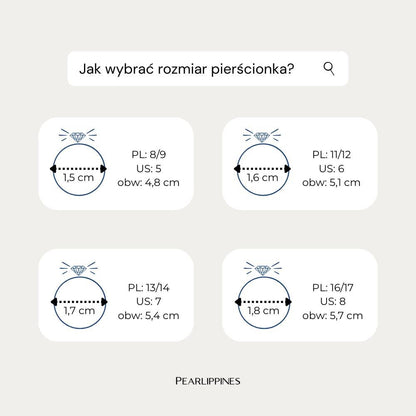 Promieny jak słońce, wakacyjny złoty pierścionek - Pearlippines Biżuteria